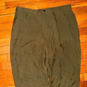 Zara Olive Green Casual Pants